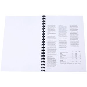 Exacompta caja 25 espirales 16 mm PVC para encuadernación A4 negro