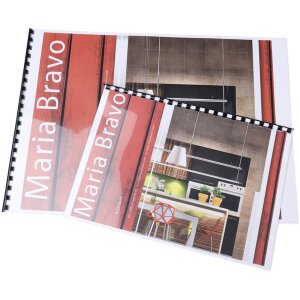 Exacompta caja 25 espirales 16 mm PVC para encuadernación A4 negro