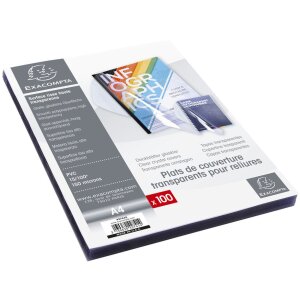 Exacompta 42741E Funda PVC 150µ DIN A4 cristal 100...