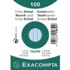 Exacompta fichas A7 forradas 100 unidades azul celeste
