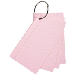Exacompta 50 Flashcards con anilla DIN A7