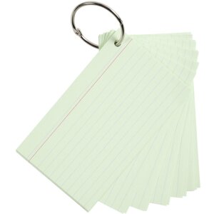 Exacompta 50 Flashcards con anilla DIN A7