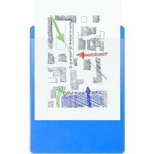 Exacompta Portapapeles con Funda - Formato 23x32cm para A4 - Azul