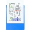 Exacompta Portapapeles con Funda - Formato 23x32cm para A4 - Azul