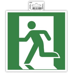 Señal de evacuación a la izquierda 20 cm