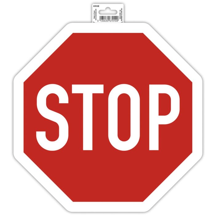 Señal adhesiva Stop 30 cm