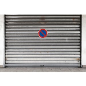Señal adhesiva de prohibido aparcar de 30 cm