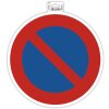 Señal adhesiva de prohibido aparcar de 30 cm