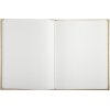 Libro de visitas Kraft 27x22 cm ribete dorado