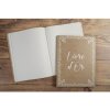 Libro de visitas Kraft 27x22 cm ribete dorado