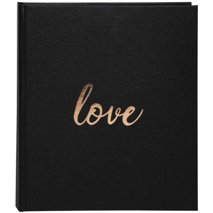 Libro de visitas Love 21x19 cm negro