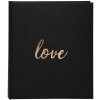Libro de visitas Love 21x19 cm negro