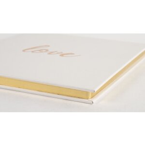Exacompta Libro de Visitas Love 21x19 cm blanco 140 páginas blancas