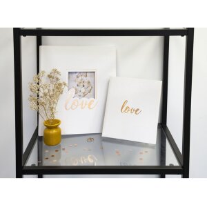 Exacompta Libro de Visitas Love 21x19 cm blanco 140 páginas blancas