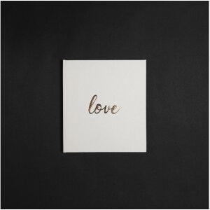 Exacompta Libro de Visitas Love 21x19 cm blanco 140 páginas blancas