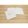 Exacompta Libro de Visitas Love 21x19 cm blanco 140 páginas blancas