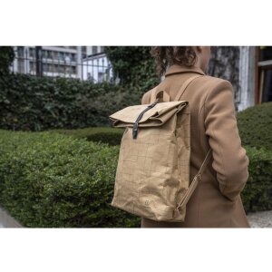 Mochila Exacompta 32x44x12 cm Papel Piel Look Eterneco Marrón