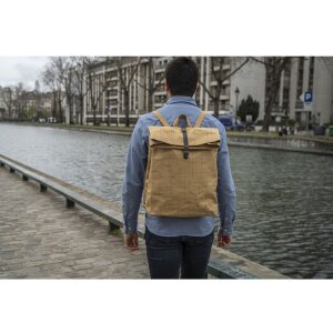 Mochila Exacompta 32x44x12 cm Papel Piel Look Eterneco Marrón