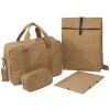 Exacompta bolso 39x29x15cm papel cuero look Eterneco marrón motivos geométricos