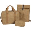 Exacompta bolso 39x29x15cm papel cuero look Eterneco marrón motivos geométricos