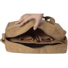 Exacompta bolso 39x29x15cm papel cuero look Eterneco marrón motivos geométricos