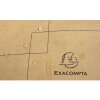 Exacompta bolso 39x29x15cm papel cuero look Eterneco marrón motivos geométricos