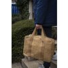 Exacompta bolso 39x29x15cm papel cuero look Eterneco marrón motivos geométricos