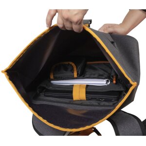 Exacompta mochila impermeable Exactive Young 33x49x14cm gris tormenta