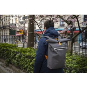 Exacompta mochila impermeable Exactive Young 33x49x14cm gris tormenta