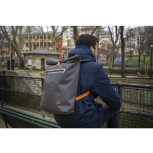 Exacompta mochila impermeable Exactive Young 33x49x14cm gris tormenta