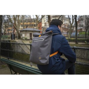 Exacompta mochila impermeable Exactive Young 33x49x14cm gris tormenta