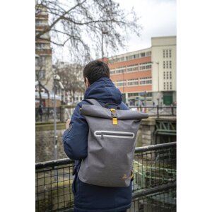 Exacompta mochila impermeable Exactive Young 33x49x14cm gris tormenta