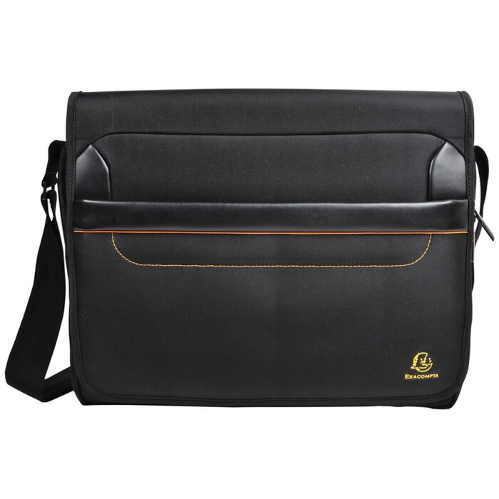 Bandolera Exacompta Exactive para portátiles de hasta 14 pulgadas negro 38x30,5x10 cm