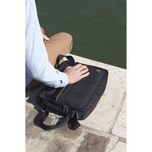 Bandolera Exacompta Exactive para portátiles de hasta 14 pulgadas negro 38x30,5x10 cm