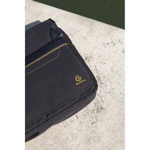 Bandolera Exacompta Exactive para portátiles de hasta 14 pulgadas negro 38x30,5x10 cm