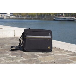 Bandolera Exacompta Exactive para portátiles de hasta 14 pulgadas negro 38x30,5x10 cm