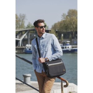 Bandolera Exacompta Exactive para portátiles de hasta 14 pulgadas negro 38x30,5x10 cm