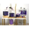 Exacompta 310720D Cajonera Big Box 4 cajones Iderama Morado