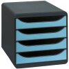 Exacompta 310782D Cajonera Big Box 4 cajones Iderama turquesa