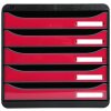 Exacompta 3097284D Cajonera Big Box Plus 5 cajones Iderama color frambuesa
