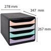 Exacompta cajonera Big Box Plus Aquarel 4 cajones abiertos A4+ apilable