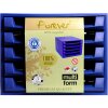Exacompta cajonera THE BOX 5 cajones abiertos Forever azul cobalto