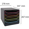 Exacompta Cajonera Big Box Plus Office Negro-Harlequín