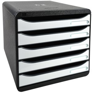 Exacompta cajonera Big Box Plus 5 cajones abiertos Blanco...