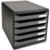 Exacompta 309738D Cajonera Big Box Plus 5 cajones plata metalizado