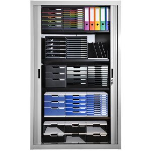 Exacompta cajonera MODULO DIN A4 gris 5 cajones cerrados