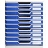 Exacompta Modulo A4 10 cajones Azul Oficina
