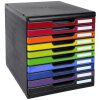 Exacompta cajonera MODULO A4 10 cajones cerrados arco iris