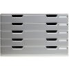 Exacompta cajonera MODULO A3 5 cajones cerrados gris piedra