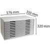 Exacompta cajonera MODULO A3 10 cajones cerrados gris piedra